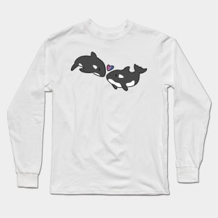 Bisexual Whale Pride Long Sleeve T-Shirt